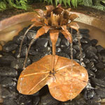 Copper Lotus Fountain Dripper